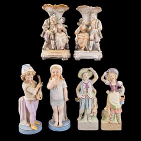 Betson Porcelain Vases and Bisque Figurines