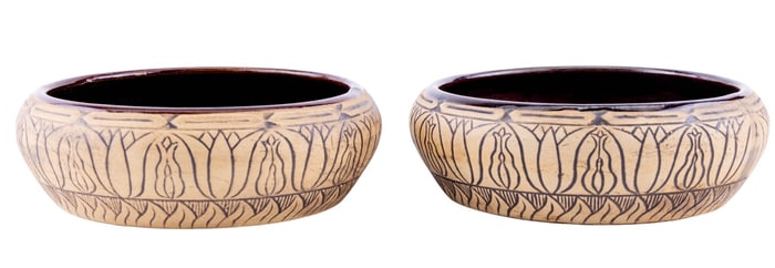 Western Stoneware Co. Burntwood Bowls (2)