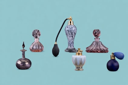 Blown & Pressed Glass Perfume Bottles & Atomizers