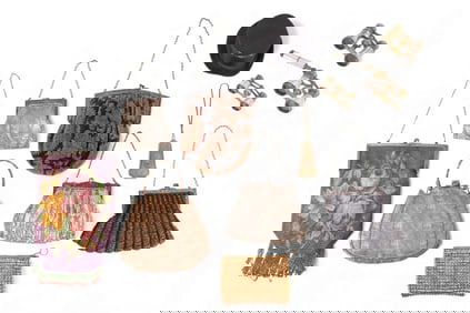 Vintage Beaded Purses, Mother of Pearl Binoculars