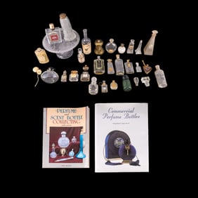 Vintage and Antique Perfume, Powder, & Books