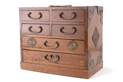 Japanese Wooden Jewelry Chest