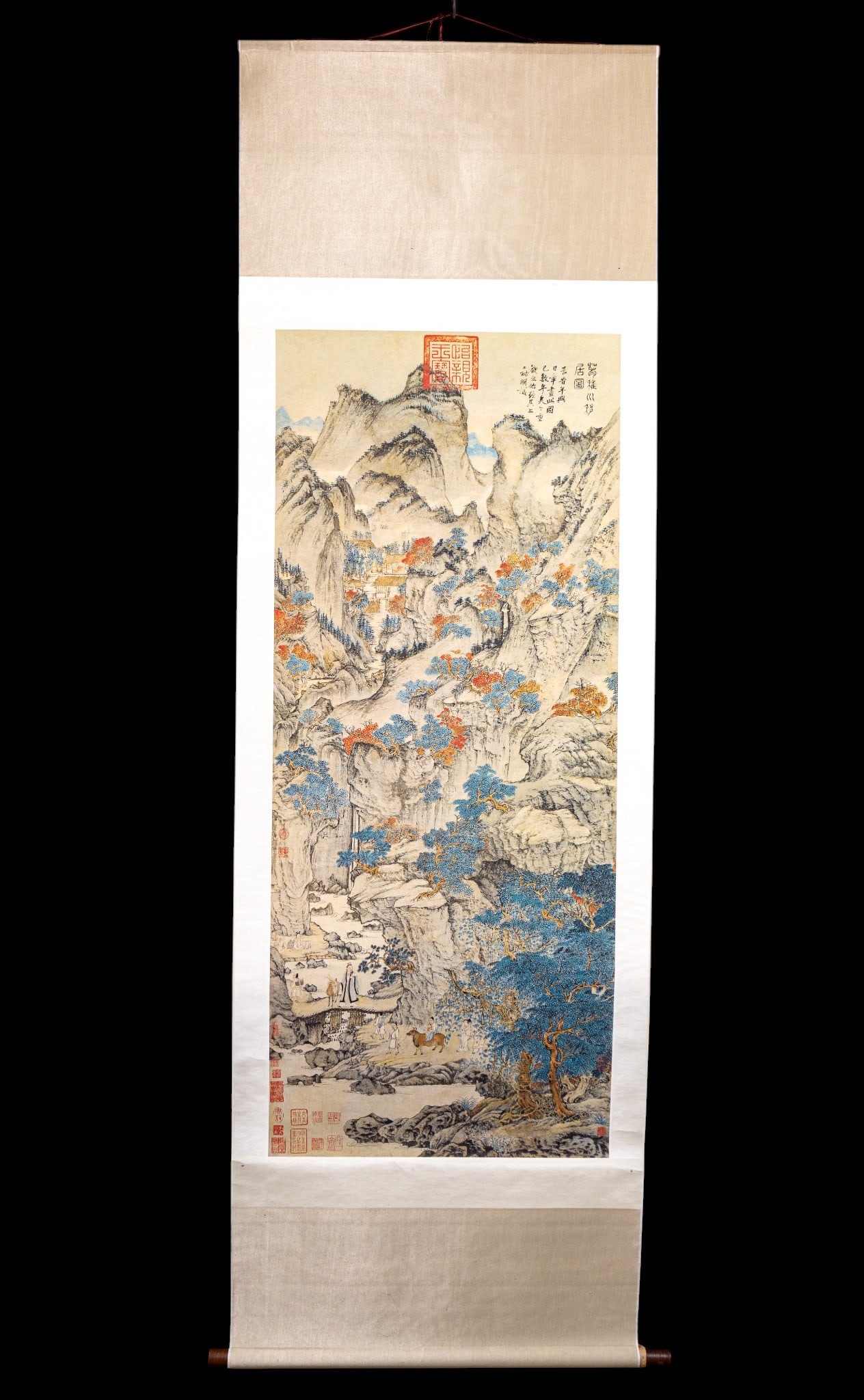Asian Landscape Hanging Scroll (1 of 14)
