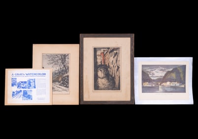 Vladislav Rohling (CZ 1878-1949) Litho, 3 Others