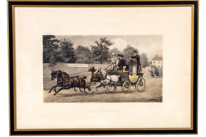 1985 Arthur Ackermann Coaching Chromolithograph