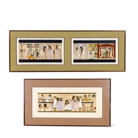 Pair of Jan Fleck Etchings