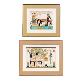 Pair of Jan Fleck Etchings