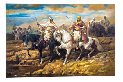 Paint Embellished Print of Arabian Knights