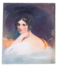 20C Oil Portrait of Woman