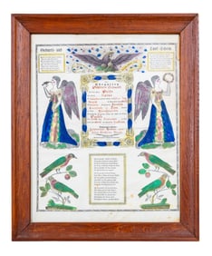 1850s Pennsylvania German Birth Certificate