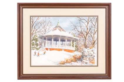 Original Framed Watercolor Painting