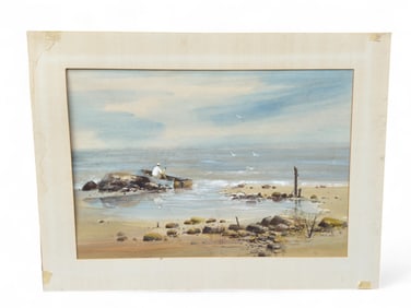 Fred Leach (American 1924-2006) Watercolor