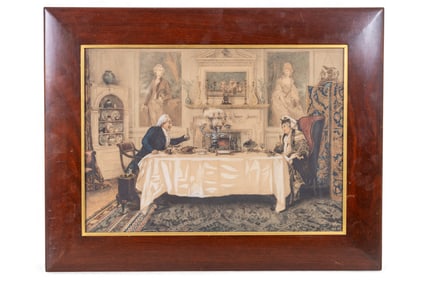 Darby and Joan Etching, Walter Dendy Sadler