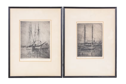 Signed Margaret M. Kilburn (Am b. 1891) Etchings
