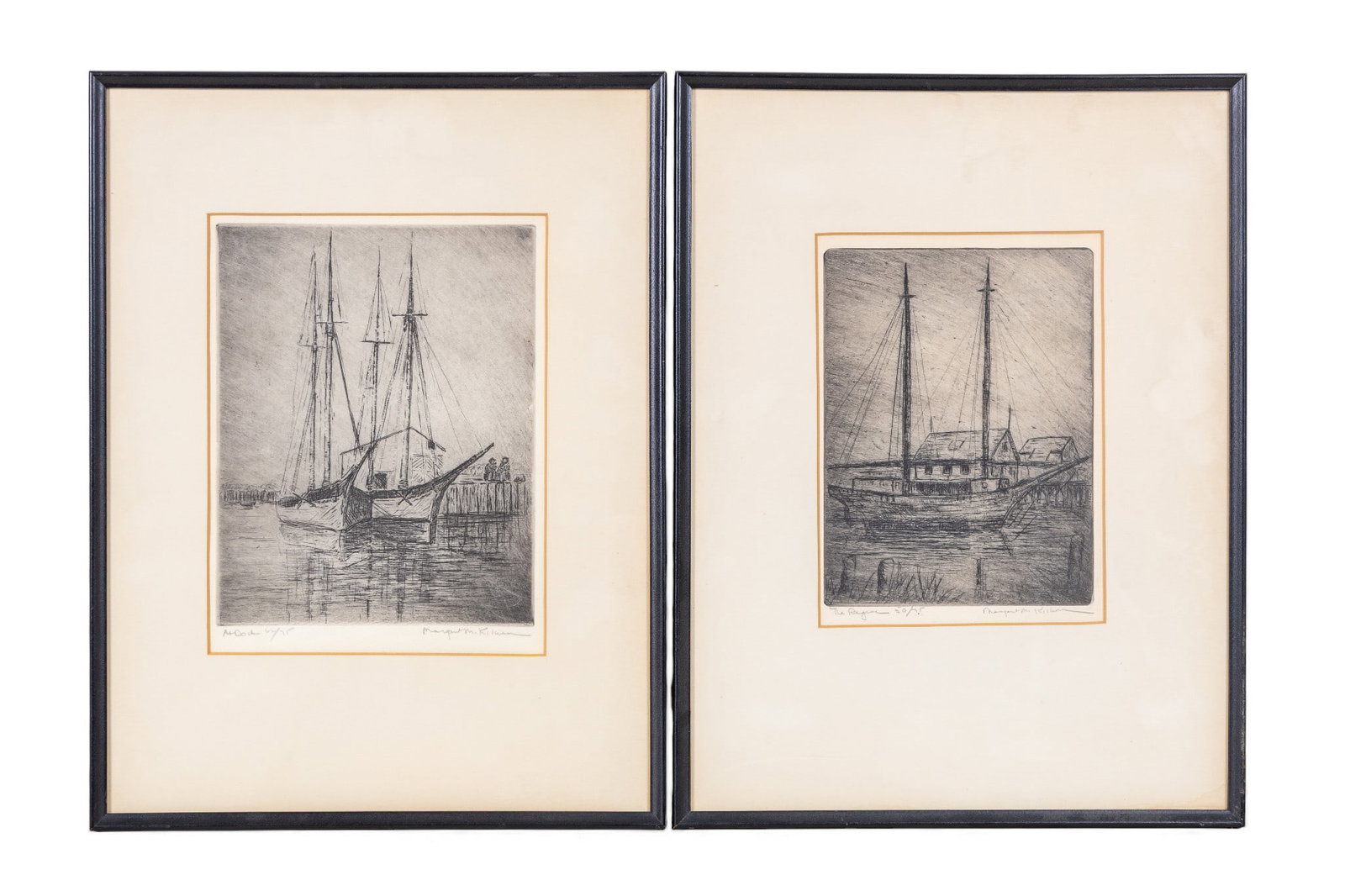 Signed Margaret M. Kilburn (Am b. 1891) Etchings (1 of 13)