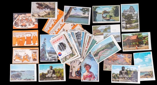 Vintage Japanese, Korean, U.S. Military Post Cards