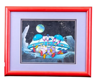 'Space Creatures' Animation Cell, Framed
