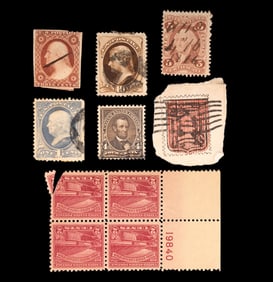 Antique Stamps of Founding Presidents