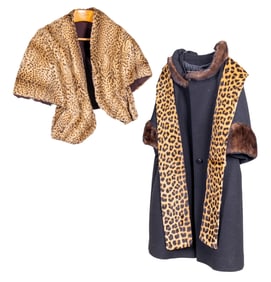 Wool Cape and Fur Collars