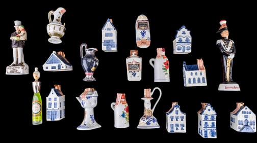 Estate Liquor Figural Mini Bottles