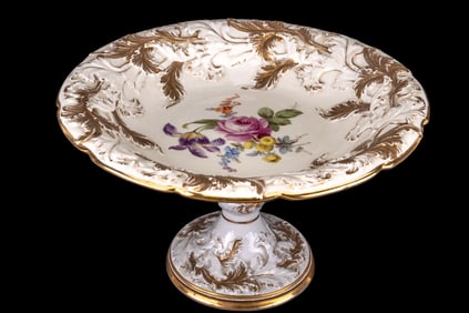 Antique Meissen Pedestal Compote