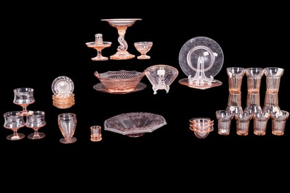 Pink Vintage Depression Glass