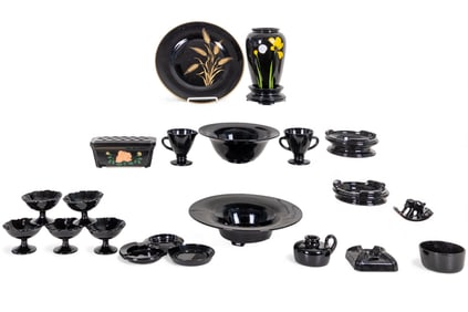 L.E. Smith and Other Black Depression Glass