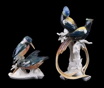 Karl Ens Porcelain Bird Figurines (2)