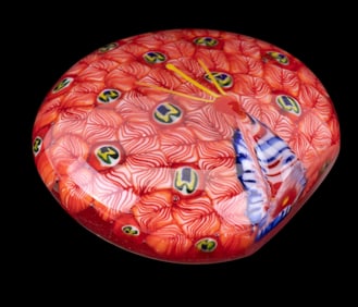 Millefiori Blown Glass Paperweight