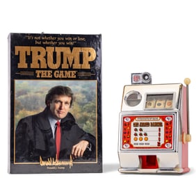 Vintage Slot Machine, Sealed Trump Board Game
