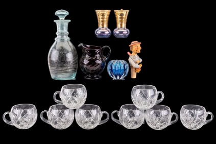 Cut Crystal Mugs and Vintage Glassware