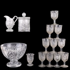Gorham and Blonq Crystal, Early Pressed Glass