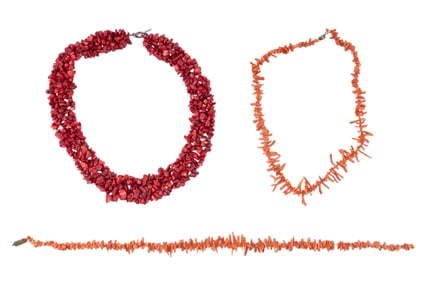 Coral Necklaces w/ Coral Branch Style