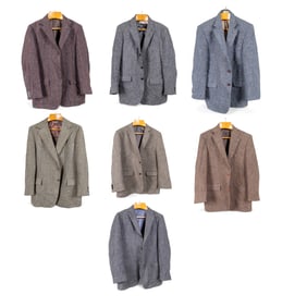Vintage Herringbone Tweed Sport Coats