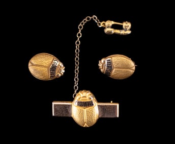 Five 10K Gold Ladybug Lapel Pins & Tie Tacks