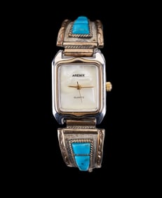 Arenix Ladies Watch with Sterling Silver Band