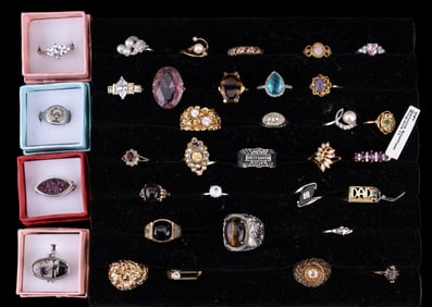 Costume and Gold Plated Rings (34)