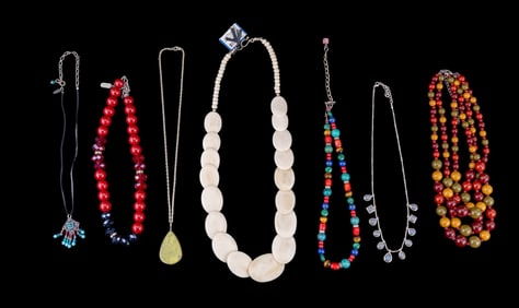 Natural Material, Stone, and Other Necklaces
