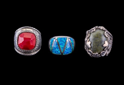 Sterling Silver Rings (3)