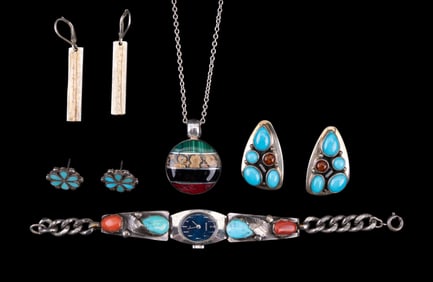 Simplicio Seiko & Other Sterling and Stone Jewelry