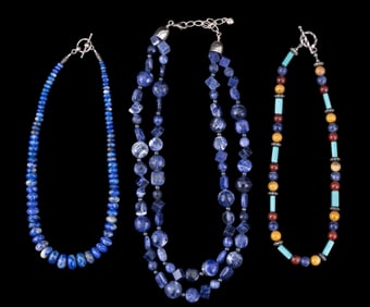 Sterling and Stone Necklaces