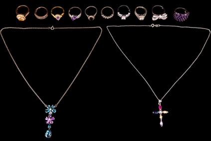 Sterling Rings and Necklaces
