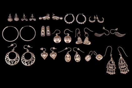 Sterling Silver Earrings (15 prs)