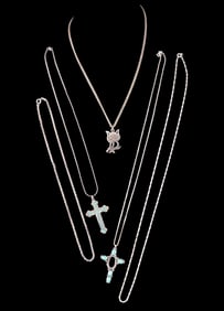 Sterling Silver Necklaces with Pendants