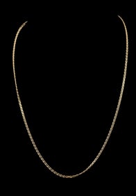 14k Gold Gucci Link Chain Necklace, 24 Inches