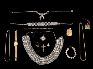 Costume, Designer Jewelry + Gruen Watch