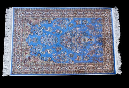 New Turkish Bamboo Silk Rug