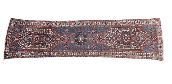 Antique Hamadan Rug / Runner ~11.25'