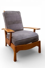 Mid Century Maple Morris Chair