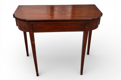 Antique Hepplewhite Inlaid Card Table